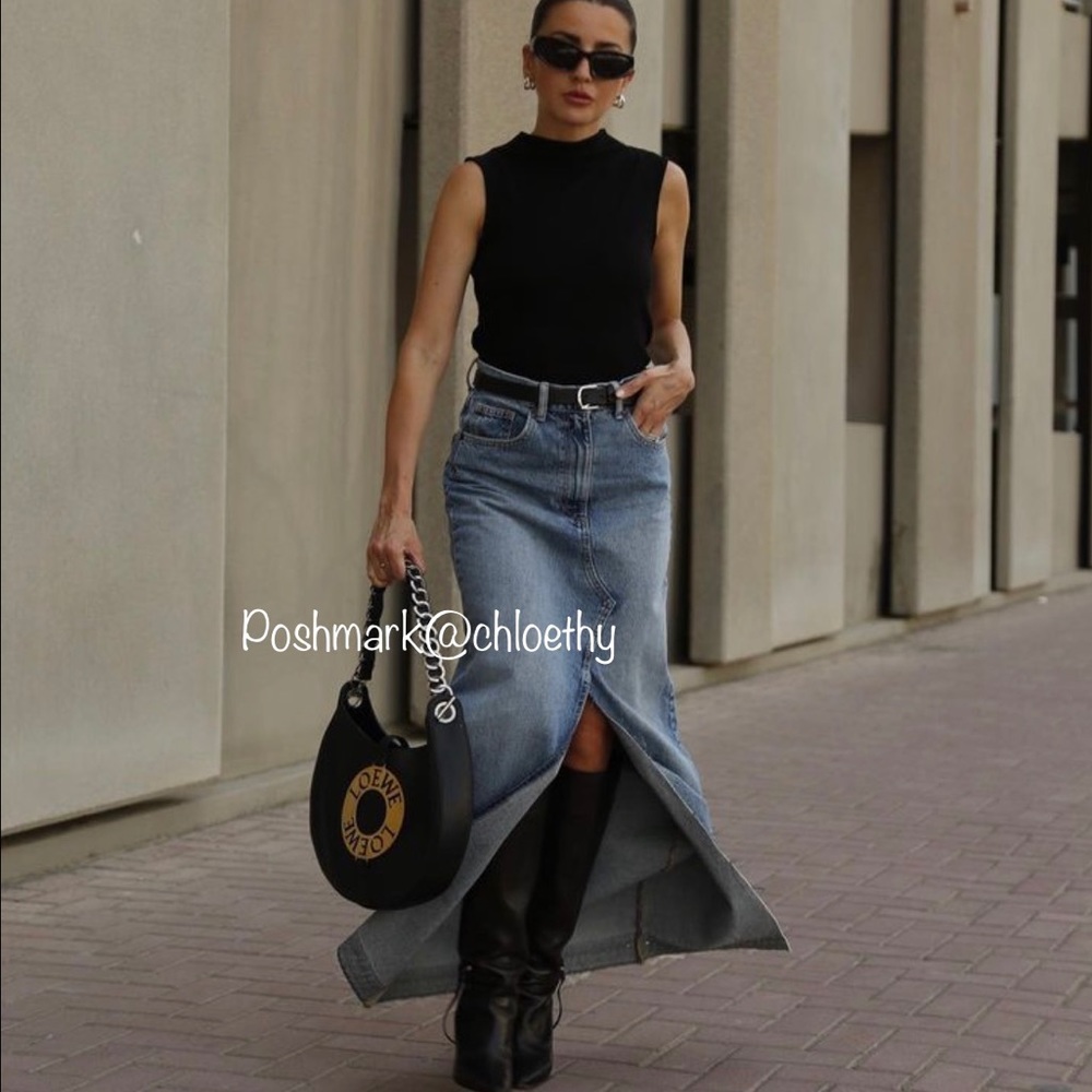 Zara DENIM SKIRT TRF - Picture 9 of 16